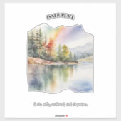 Sticker Affirmation positive de la paix intérieure (Feuille)