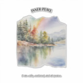 Sticker Affirmation positive de la paix intérieure (Devant)