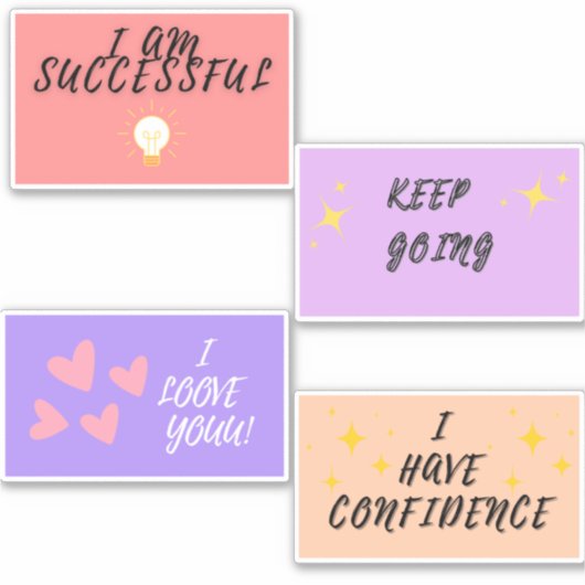 Sticker Affirmations positives (Devant)