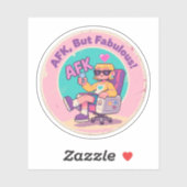 Sticker AFK, mais fabuleux – Art nostalgique de jeu vidéo (Feuille)