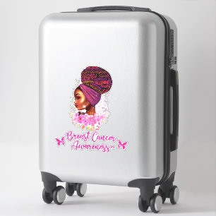 Sticker Africain Américain Sensibilisation au cancer du s