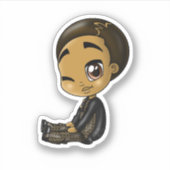 Sticker African American Boy (Devant)