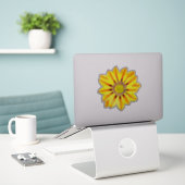 Sticker African Daisy / Gazania Orange and Yellow (Ordinateur portable sur le bureau)