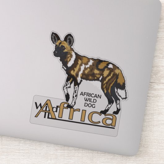 Sticker African wild dog Wild Africa (Détail)
