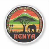 Sticker Afrique du Kenya (Devant)