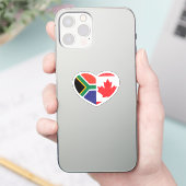 Sticker Afrique du Sud Canada Coeur canadien (Téléphone)