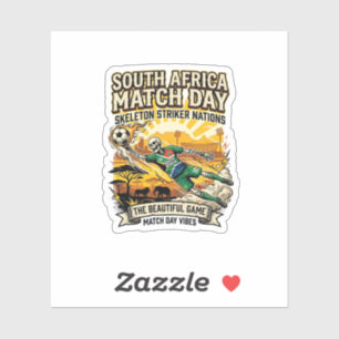 Sticker Afrique du Sud Match Day Skeleton Striker Nations