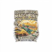 Sticker Afrique du Sud Match Day Skeleton Striker Nations  (Devant)