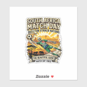Sticker Afrique du Sud Match Day Skeleton Striker Nations