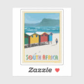 Sticker Afrique du Sud | Plage de Muizenberg (Feuille)
