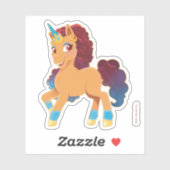 Sticker Afro Unicorn | La divine danse (Feuille)