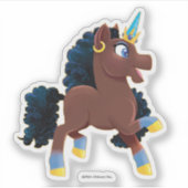 Sticker Afro Unicorn | La magie (Devant)