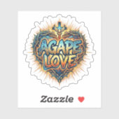 Sticker Agape Love (Feuille)