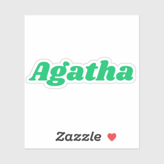 Sticker Agatha (Feuille)