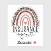 Sticker Agent d'assurance, Cadeau pour agent d'assurance (Feuille)