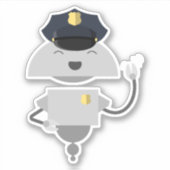 Sticker Agent de police Mia (Devant)