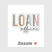 Sticker Agent de prêt, Agent de prêt hypothécaire (Feuille)