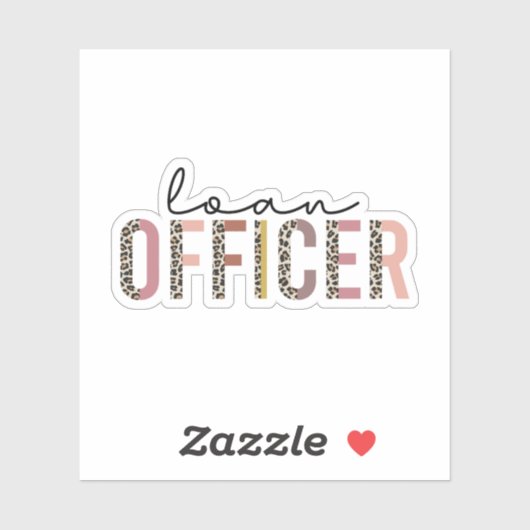 Sticker Agent de prêt, Agent de prêt hypothécaire (Feuille)