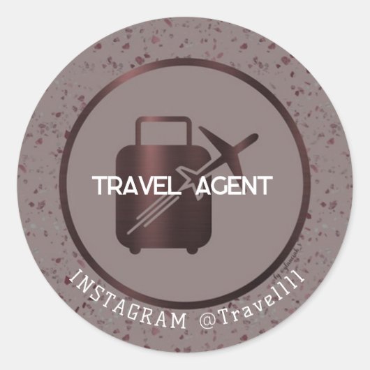 Sticker agent de voyage (Devant)