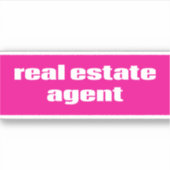 Sticker Agent immobilier (Devant)