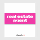 Sticker Agent immobilier (Feuille)