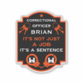 Sticker Agent pénitentiaire (Devant)