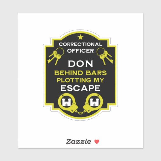 Sticker Agent pénitentiaire (Feuille)