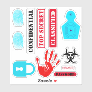 Sticker Agent secret Détective Spy Mystery