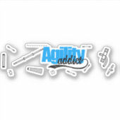 Sticker Agility Addict Course (Devant)