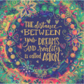 Sticker Agir Encouragement Plutôt Inspiritisme (Devant)