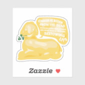 Sticker Agneau à beurre de Pâques ! (Feuille)