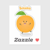 Sticker Agréable agrumes d'orange (Feuille)