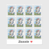 STICKER AGRICULTURE ÉLÉPHANTE PÊCHE À LA COUCHE EN BIB EN  (Feuille)