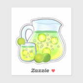 Sticker Agua De Limon Y Pepino (Feuille)