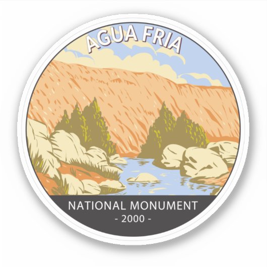 Sticker Agua Fria National Monument Badger Springs Canyon (Devant)
