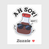 Sticker Ah Soy Funny Soy Sauce Pun (Feuille)