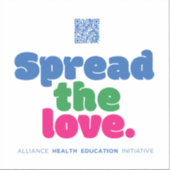 Sticker AHEI diffuse la Promo de l'autocollant d'amour (Recto)