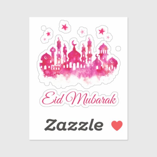Sticker Aïd Moubarak (Feuille)