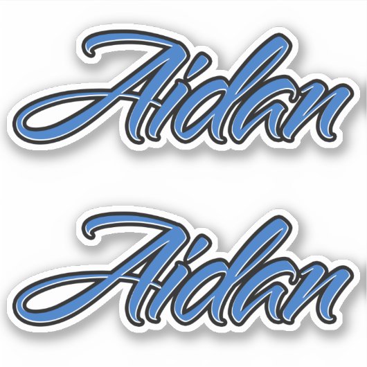Sticker Aidan Blue (Devant)