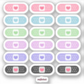 Sticker Aide de bande Kawaii Pastel (Devant)