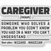 Sticker Aide de carrière Appréciation Noun Idée présente a (Devant)