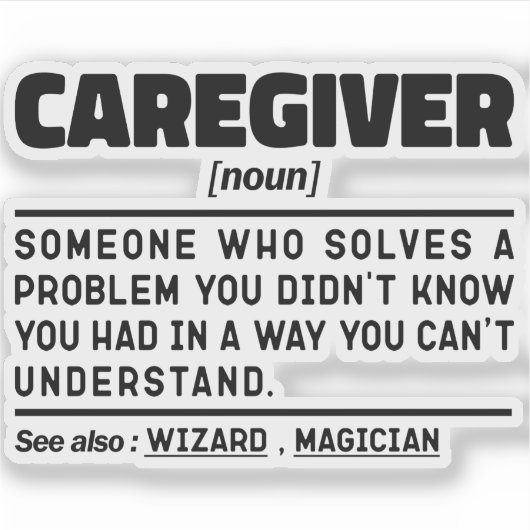 Sticker Aide de carrière Appréciation Noun Idée présente a (Devant)