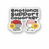 Sticker Aide émotionnelle Coworker Classic (Recto)