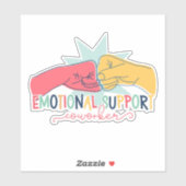 Sticker Aide émotionnelle Coworker Travail Bestie Cadeau (Feuille)