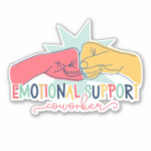 Sticker Aide émotionnelle Coworker Travail Bestie Cadeau (Devant)