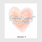 Sticker Aide émotionnelle Coworker Travail Bestie Cadeau (Feuille)