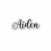 Sticker Aiden Name - Calligraphie manuscrite (Devant)