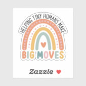 Sticker Aider les petits humains à faire de grands mouveme (Feuille)