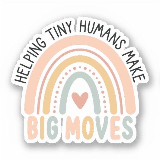 Sticker Aider les petits humains à faire de grands mouveme (Devant)