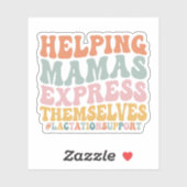 Sticker Aider Mama Express eux-mêmes Lactation Consulta (Feuille)